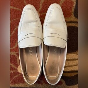 Stuart Weitzman White Leather Shoes